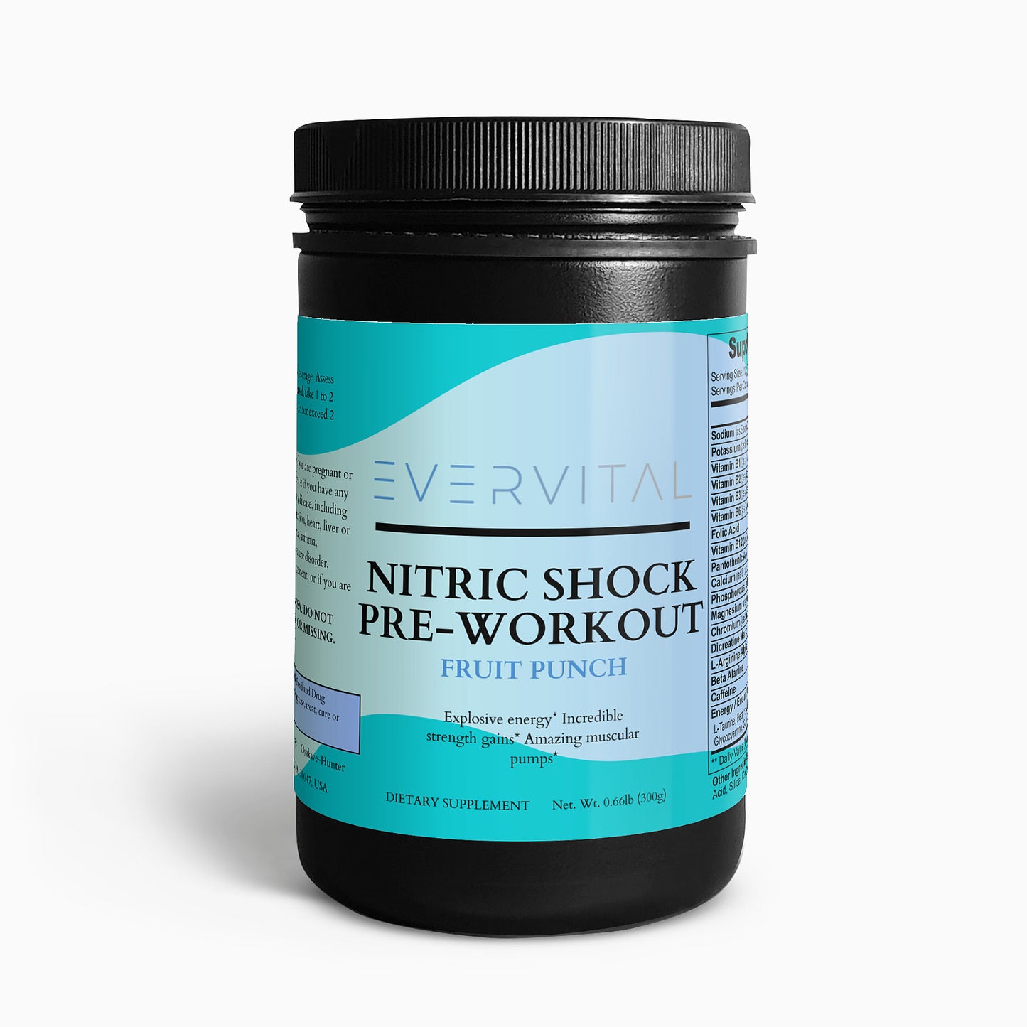 Nitric Shock Pre-Workout Powder (Fruit Punch)