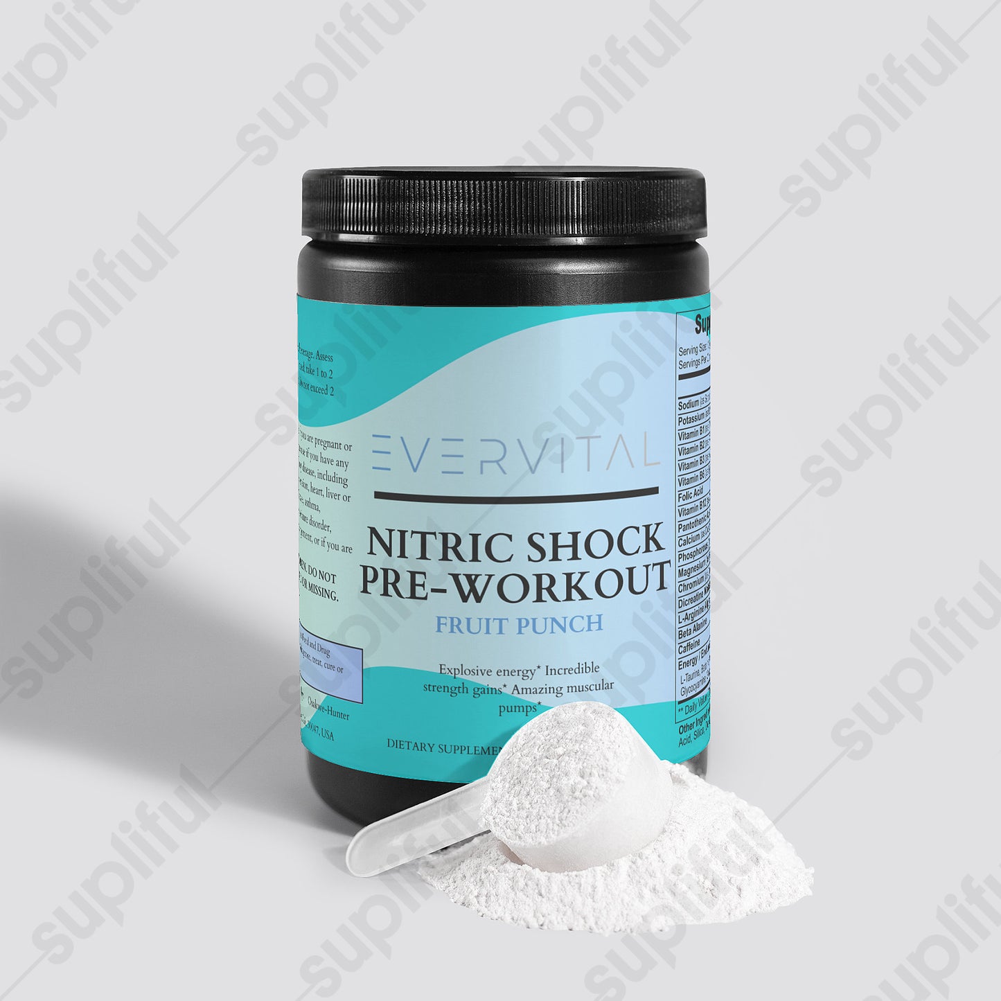 Nitric Shock Pre-Workout Powder (Fruit Punch)